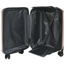 vidaXL Valise pliable en coque dure 24'' rose doré 43x27x66 cm ABS
