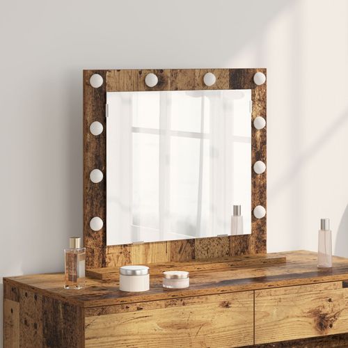 vidaXL Miroir vanité Bois ancien Bois, Verre 60 x 55 x 18 cm Miroir