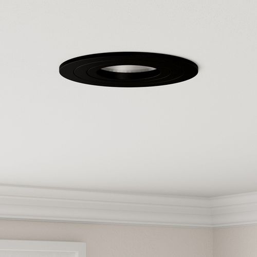 Vidaxl Appliques Encastrées 12 Pcs Rond Gu10 Noir Ø91 Mm