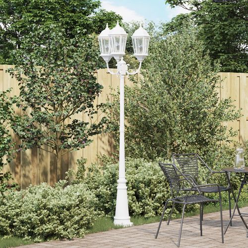 Vidaxl Lampadaire Jardin Blanc Aluminium 61 X 53 X 235 Cm