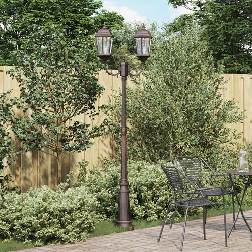 Vidaxl Lampadaire De Jardin Bronze Aluminium 68 X 20 X 235 Cm