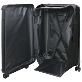 vidaXL Valise pliable coque dure 28'' noire 50x30x76 cm ABS