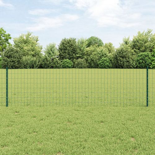 Vidaxl Clôture Euro Ensemble De 3 Vert Acier Recouvert De Pvc Moyen