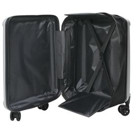 vidaXL Valise Rigide Pliable 24'' Argent 43x27x66 cm ABS