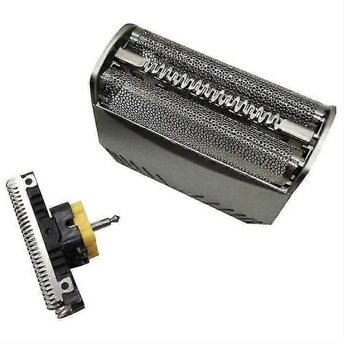 Lame de rasoir 30b compatible avec Braun 31057425743195197s 199, Fix400 473547364737Housse de rasoir en maille de rechange Tondeuse à barbe argentée