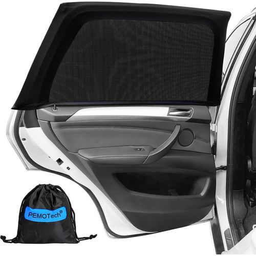 Pare Soleil Voiture Bébé & Animaux (2 Pièces) | Certification Uv50+ | Tissu Spandex Respirant | Compatible 95%+ Modèles | Pr[93]