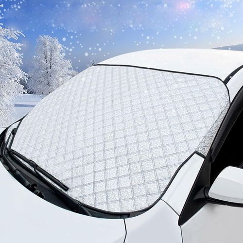 Couverture Pare-Brise Voiture, Bache Pare Brise Protection Couverture Repliable, Universelle Pour Bache Voiture Anti Givre E[196]