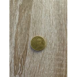 Pièce De 50 Centimes Grèce 2002 Avec Le F Sur L¿Étoile