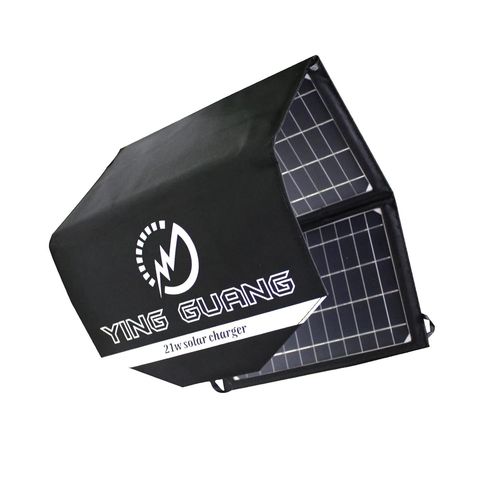 21w Chargeur Solaire Pliable - 3 Panneaux - Étanche - Avec Deux Ports Usb - Pour Camping, Iphone, Ipad, Samsung Galaxy, Lg, Téléphones Portables Et Appareils[H846]
