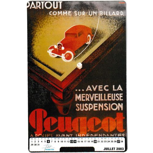 Plaque Publicitaire Peugeot