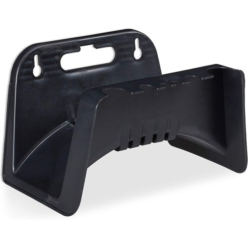 Support, Mural en Plastique, Suspension pour Tuyau d¿arrosage de Jardin, HlP 14 x 24 x 16 cm, Noir 10025545