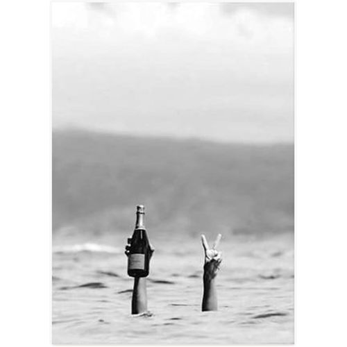 Art mural sur toile noir et blanc photo féministe poster tendance fille mode décoration murale maison - Sans cadre (photo 05,80 x 120 cm x 1)
