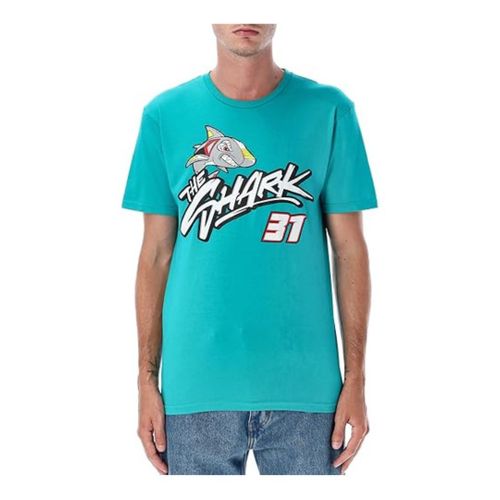 T-Shirt Homme Pedro Acosta 37 - Tropical Sunset Moto Gp Officiel Homme Bleu Vert