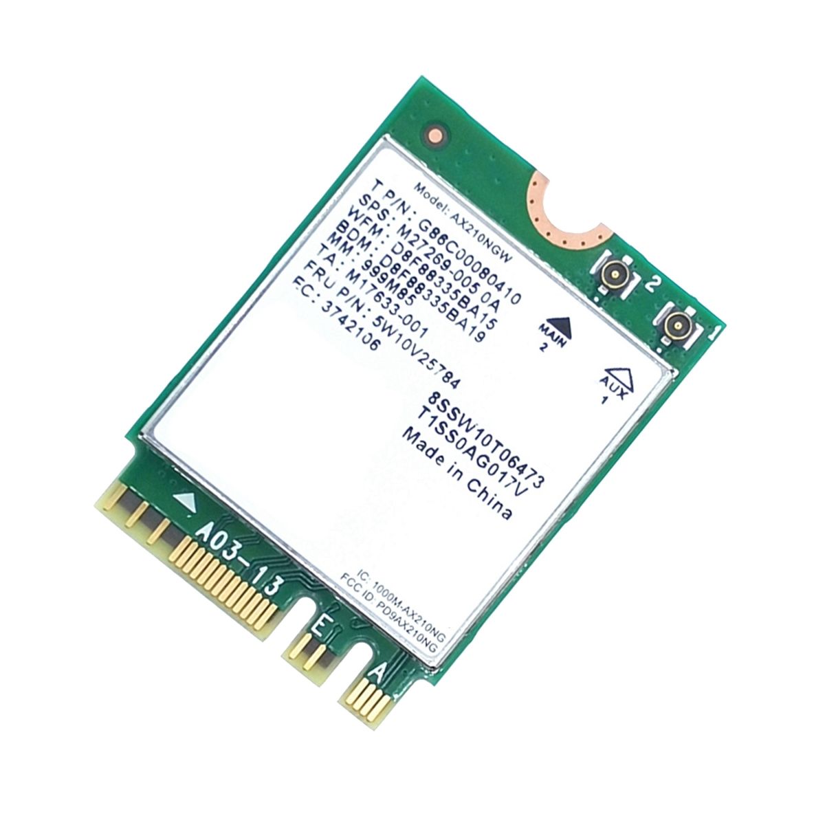 Carte WiFi AX210 Carte RSeau AX210NGW Dual Band 2.4Ghz/5G W... - 2