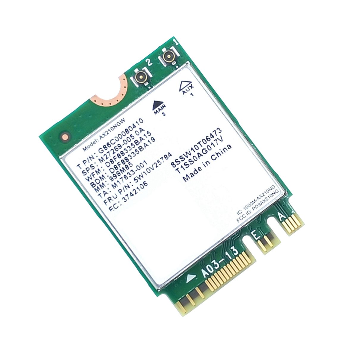 Carte WiFi AX210 Carte RSeau AX210NGW Dual Band 2.4Ghz/5G W... - 5