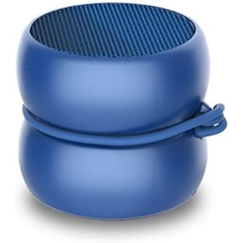MONDODIGITALE-Mini Enceinte Bluetooth Ultra Compact Yoyo Speaker-Haut Parleur Puissant De 3 Watts-Haut-Parleurs Nomade Avec 4 Heures D'Autonomie-Format Enceinte Petite Taille 3 Cm (Bleu, Stéréo)