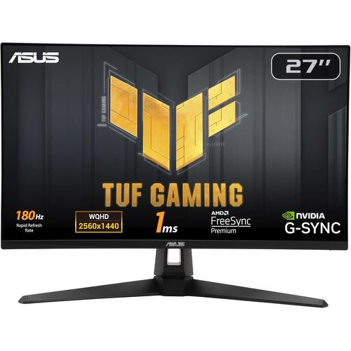 MONDODIGITALE-Moniteur 27" Led - Vg27Aq3A Ecran Pc 2.5K - 2560 X 1440 Pixels - 1 Ms - Format 16/9 - Dalle Fast Ips - 180 Hz - Hdr10 - Freesync Premium/Compatible G-Sync - Hdmi/Displayport - Noir