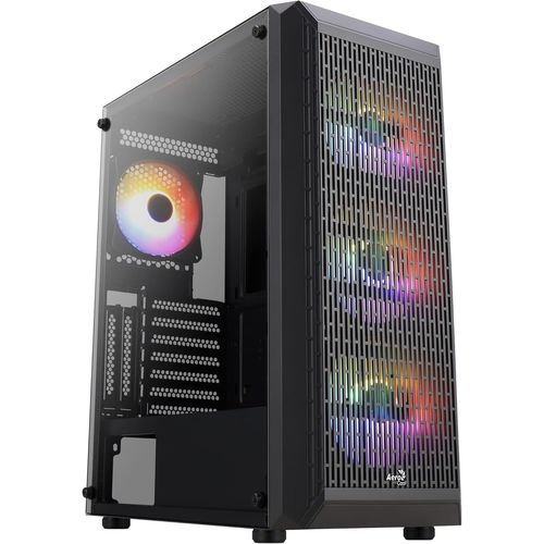 MONDODIGITALE-Boîtier Moyen Tour Atx Beam V2 Rgb Avec Panneau Vitré, Noir
