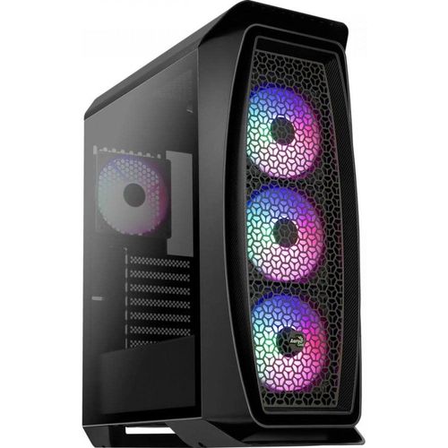MONDODIGITALE-Aeroonefrost, Boîtier Pc Micro Atx, Fenêtre Latérale, 4 Ventilateurs, Noir