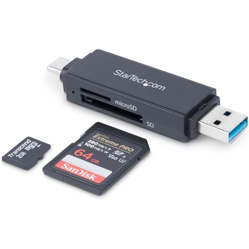 MONDODIGITALE-Lecteur De Carte Mémoire Usb - Lecteur De Carte Sd Usb 3.0 - Compact - 5Gbps - Lecteur De Carte Usb - Adaptateur Usb Microsd (Sdmsdrwu3Ac)