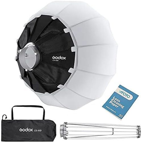 MONDODIGITALE-Cs-50D Avec Installation Bowens, Boîte Souple De Lanterne Sphérique Portable Pliable Et À Ajustement Rapide Pour Accessoires D'Éclairage Vidéo Pour Flash De Studio Et Lumière Led (50Cm/