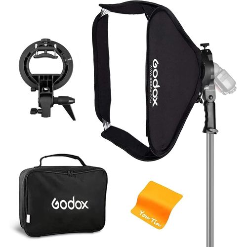 MONDODIGITALE-Boîte À Lumière Bowens 81,3 X 81,3 Cm Avec Support Speedlite De Type S, Support Pliable Bowens Pour Ad200Pro Ad200 V860Ii Tt685Ii Tt600 Tt350
