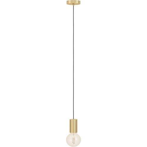 MONDODIGITALE-Suspension Pozueta 1, Luminaire Pendentif Pour Salon Et Salle À Manger, Douille E27 Avec Câble, Lampe De Plafond Suspendue En Métal Laiton, Ø 6,5 Cm