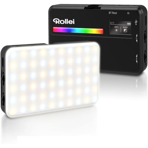 MONDODIGITALE-Lumière Photo, Lux Compact Rgb Panneau Eclairage Video Led Portable 125G 98 Cri/Tlci Avec 13 Effets Et Batterie Rechargeable D'Appareil Photo, Lumiere-Photo-Lampe-Led-Video
