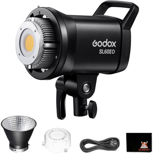 MONDODIGITALE-Sl60Iid 70W Led Lumière Vidéo Continue, Bowens Mount 18600Lux@5600K@1M, Cri96 Tlci97, Réglage Luminosité 0%-100%, Contrôle App, Convient Pour Interviews, Portraits, Nature Morte, Prise