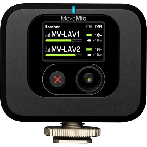 MONDODIGITALE-Récepteur Movemic-Récepteur De Caméra À Chaussure Froide Pour Microphones Movemic Lavalier, Compatible Avec La Plupart Des Appareils Photo Et Ordinateurs Reflex Numériques (Mv-R-Z6)