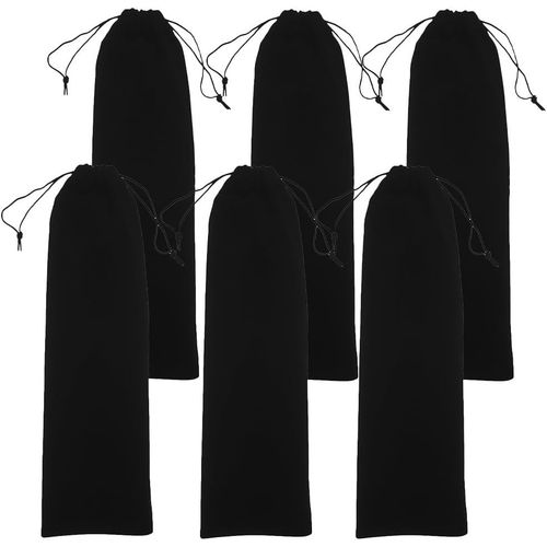 Mondodigitale-Lot De 6 Sacs De Rangement Pour Fer À Friser Avec Cordon De Serrage Pour Fer À Friser, Fer À Friser, Fer À Boucler, Baguette À Friser, Pochette De Voyage, Outil De Recyclage