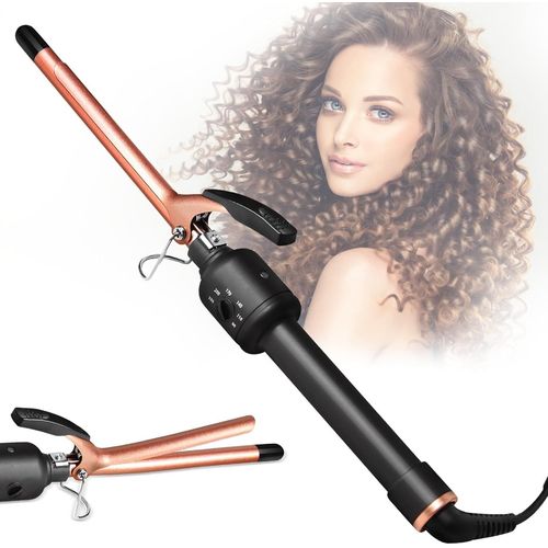 Mondodigitale-Fer À Friser Professionnel 13mm, Mini Fer À Boucler Revêtement En Céramique Ptc Pour Les Boucles Fines, Antistatique Fer A Friser, Chauffage Rapide, Température Réglable 80-230¿