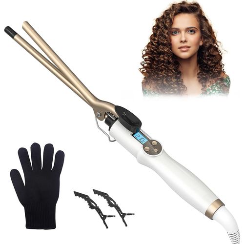 Mondodigitale-Fer À Friser, Fer À Boucler Ultra-Fin 9mm En Céramique, 11 Températures De 110 À 210°C, S¿Utilise Sur Tous Les Types De Cheveux Épaisse/Fine/Longs/Courts, Petites Boucles/Cheveux Bouclé