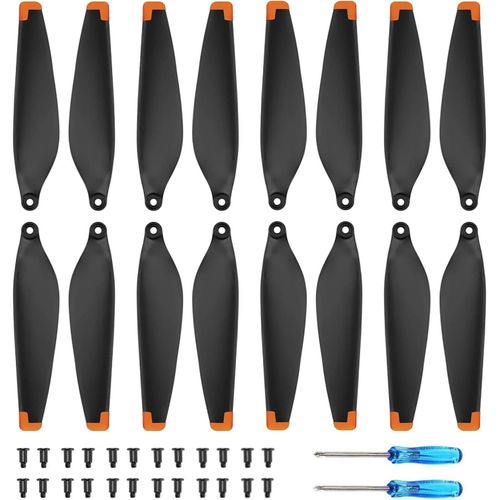 Mondodigitale-Mini 3 Hélices, 16 Pcs Drone Mini 3 Hélices Avec 24 Vis & Tournevis, Mini 3 Accessoires Pour Hélices Remplaçables Pour Drones, Faible Bruit & Écurie (Orange)-Bocguy