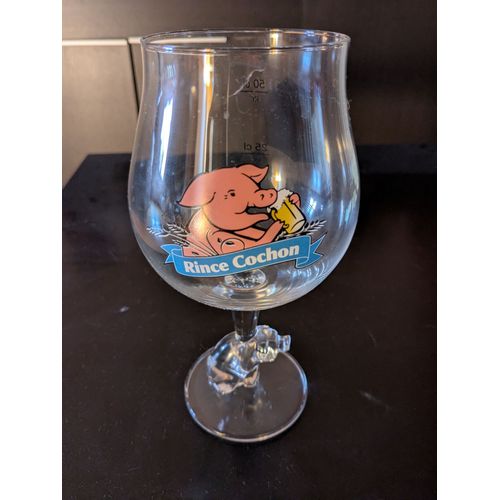 Verre À Bière "Rince Cochon" 50 Cl Neuf