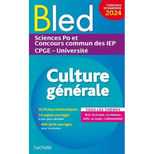 Bled - Culture Générale, Examens Et Concours 2024