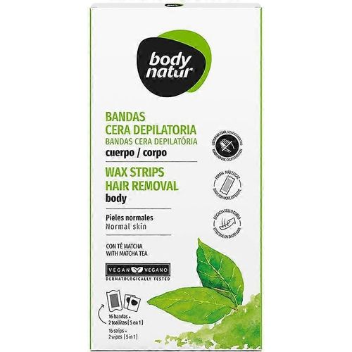 Body Natur Bands Cire Dépilatoire Thé Matcha Pour Le Corps 16 U 