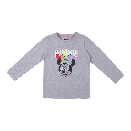 T-Shirt À Manches Longues Pour Enfants Minnie Mouse Grey