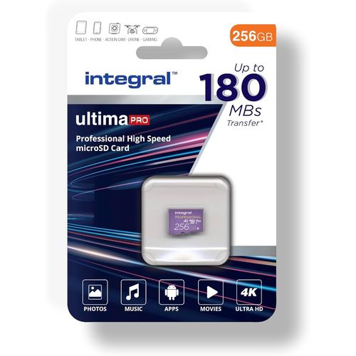 SHIBA-256GB Carte Micro SD 4K Vidéo Vitesse de Lecture 180MB/s et Vitesse d'Ecriture 150MB/s MicroSDXC A2 C10 U3 UHS-I 180-V30 Not[2