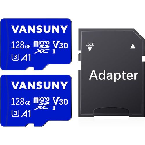 Shiba-Carte Sd 128go, Lot De 2 Carte Micro Sd 128go Avec Adaptateur Sd, Micro Sd Vitesse De Lecture Allant Jusqu'à 100 Mo/S (A1, [7