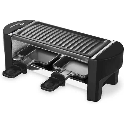 SHIBA-8559 Black Jura 2, Appareil à raclette 1 ou 2 personnes, Sans PFAS, Antiadhésif, 320 W, Noir[927]