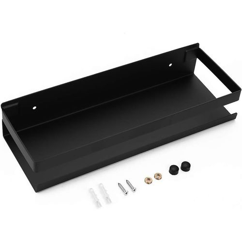 SHIBA-Sumnacon étagère de Douche Suspendre en Acier INOX Panier de Cuisine Mural pour Rangement (Noir,30CM)[1520]