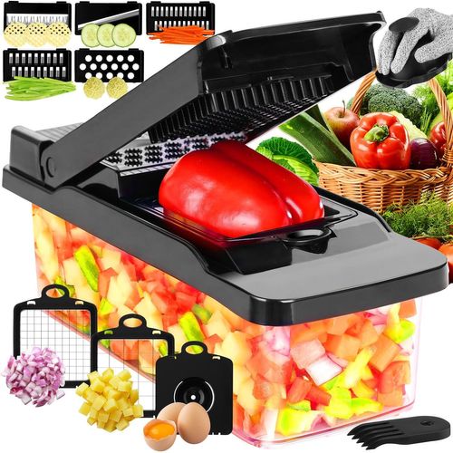 Shiba-Coupe Legumes Multifonctions,Professionnelle Mandoline Cuisine Coupe Legume Manuel À Lames Remplaçables Coupe-Légumes Pour T[1