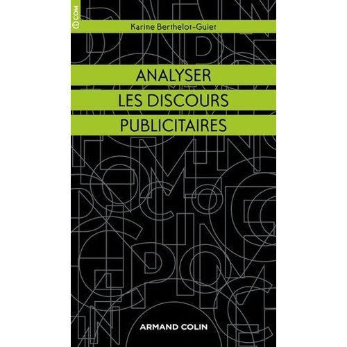 Analyser Les Discours Publicitaires