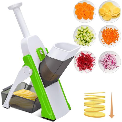 Shiba-Mandoline De Cuisine Manuelle, Safety Slicer Multifonction Tous Coupe Légumes Lame En Acier Inoxydable, Julienne, Cubes, Fco[1