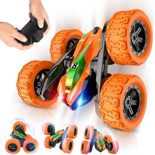 Shiba-Voiture Télécommandée Jouet Enfant 3 4 5 6 7 8 9+ Ans, 4x4 Télécommandée Tout Terrain 360°Rotation Stunt Rc Drift Car Voitur[8