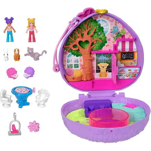 SHIBA-Coffret Café du Hérisson avec 2 Mini-Figurines, 4 Éléments De Jeu Et 12 Accessoires, Jouet Voyage, Thème Animaux, Jouet Enfa[1