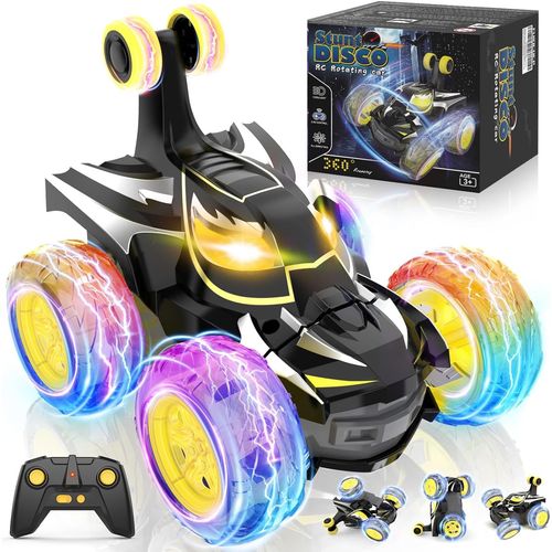 SHIBA-Voiture Télécommandée Enfants 3 4 5 6 7 8 9 10 Ans, 2,4 GHz Radiocommande Monster Truck avec Lumière Camion Telecommande, 36[1