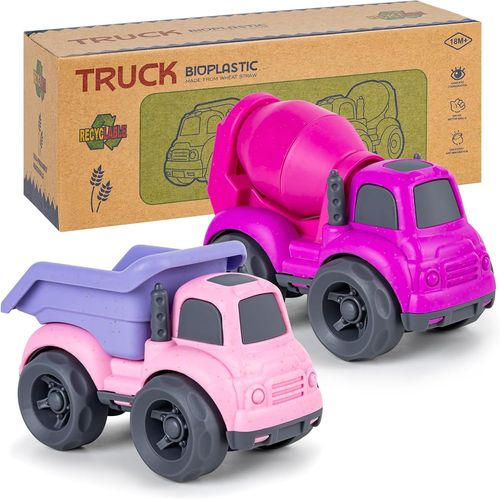 SHIBA-2 Petites Voitures Jouets Mini Cars, Jouets Sable Camion Plastique Biologique, Jouet De Plage Enfant Voitures De Jouet Exter[1