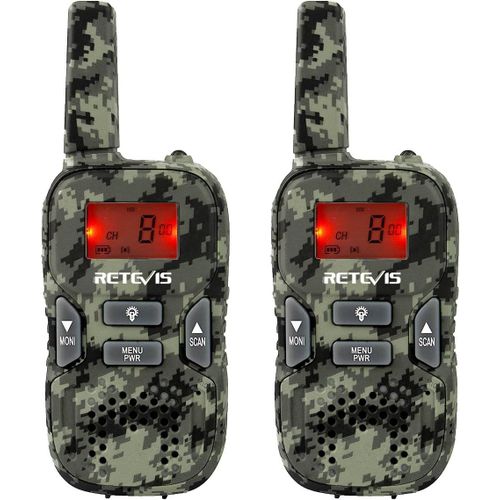 Shiba-Rt33 Talkie Walkie Enfant, Jouet Pour 6-12 Ans Enfant, Longue Portée 8 Canaux Lampe De Poche, Cadeaux Pour Jeu Chasse Armée [5